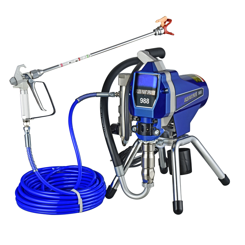 Pro Contractor Putty Plaster Texture Spraying High-pressure Electric Airless Paint Sprayer Plunger Type Spray Gun Machine