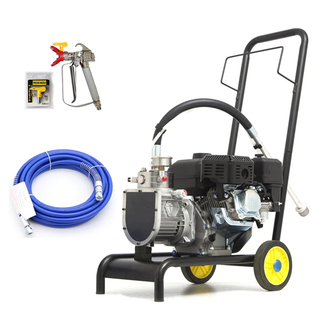Professional Trolley-type Gasoline Engine Airless Paint Sprayer Diaphragm Pump Spray Gun Tools Suitable for Latex Paint Putty