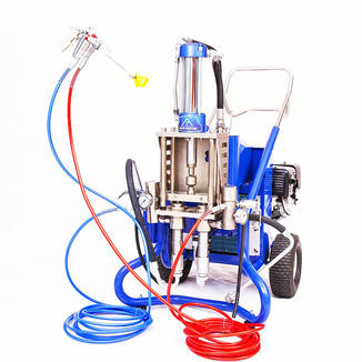 High Pressure Two Components Polyurethane Waterproof Coating Spraying Machine Petrol Driven Paint Airless Sprayer