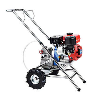 Sanfine Contractor Choice Airless Putty Sprayer High Pressure Paint Spraying Machine with Gasoline Engine for industrial Use