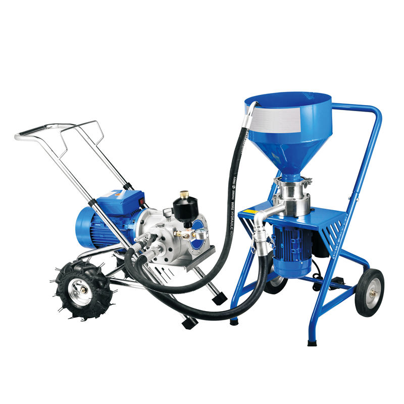 Sanfine Diaphragm Pump Putty Spraying Machine Kit Heavy Duty Plaster Airless Paint Sprayer with Putty Powder Grinder Device