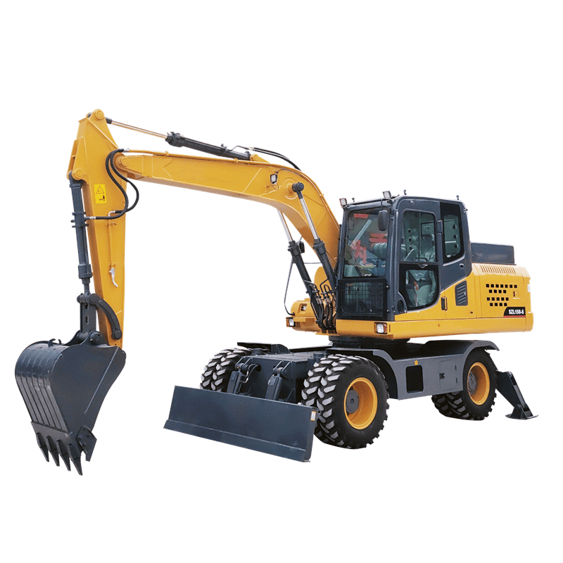 Hydraulic Wheeled Mobile Excavator Multifunctional Digger Wheels Excavators Machine with Attachments Provide OEM Service