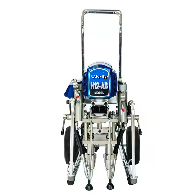 Sanfine Two Component Airless Spraying Machine Piston Pump Asphalt Sprayer Waterproof Polyurethane Spray Painting Equipment