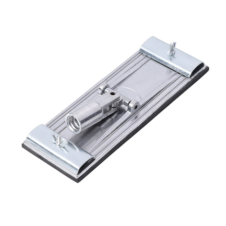 Rectangle Sandpaper Holder Aluminum Sander Stand Board Drywall Tool Sand Paper Trowel with Pole Sanding Accessories