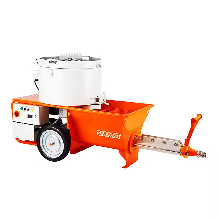 Contractor Choice Cement Mortar Sprayer Machine Small Electric Wall Plastering Machine Concrete Stucco Mixer with Screw Pump
