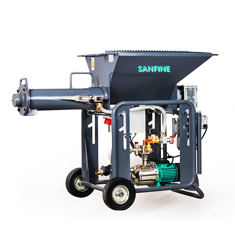 Sanfine Horizontal Flow Grout Mixers Dry Mortars on Cement Base Grouts Levelling Automatic Mortar Concrete Plaster Power Mixer