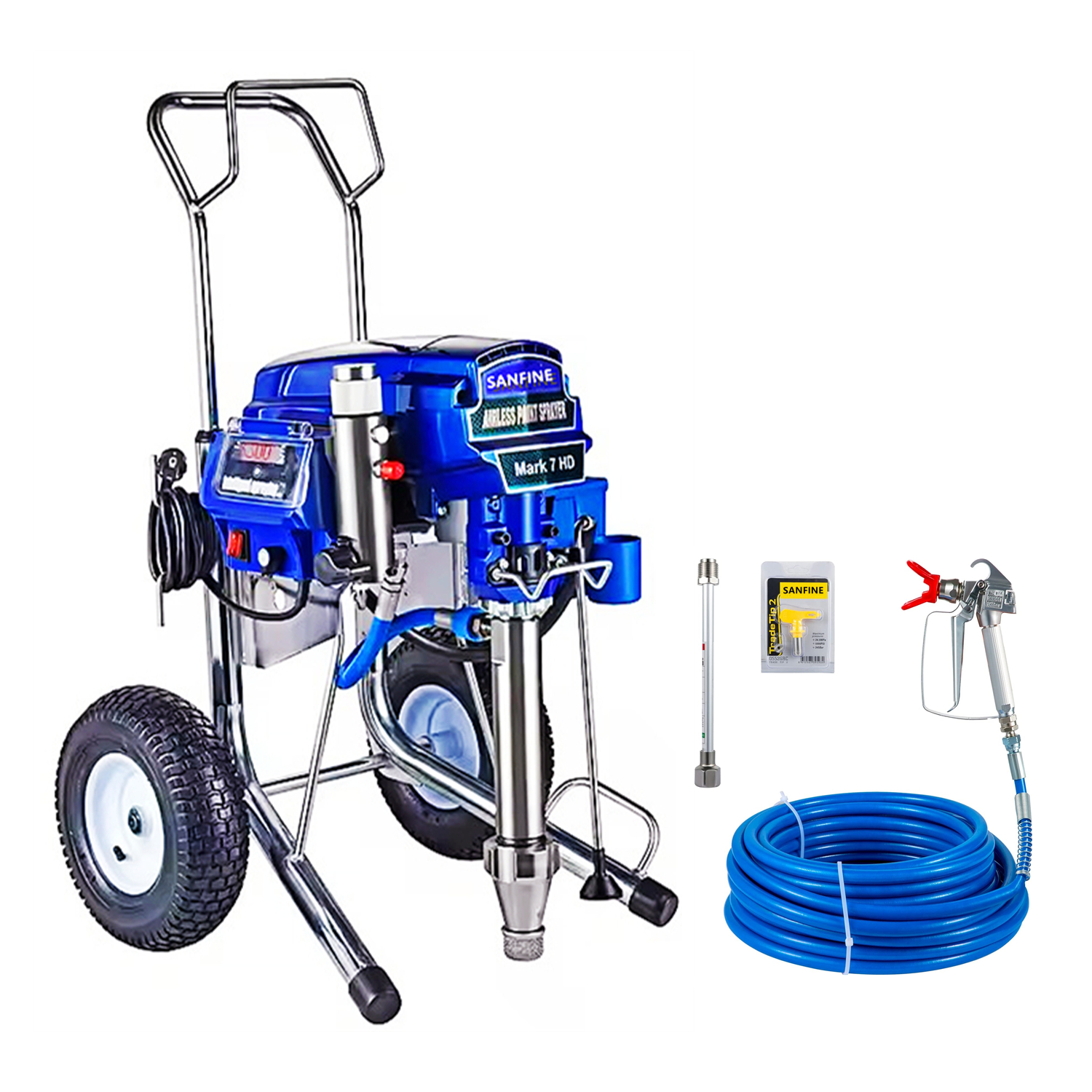 Professional Airless Paint Sprayer Mark 7 HD Heavy Duty Putty Plaster Sprayer Painting Machine with Long Piston Pump