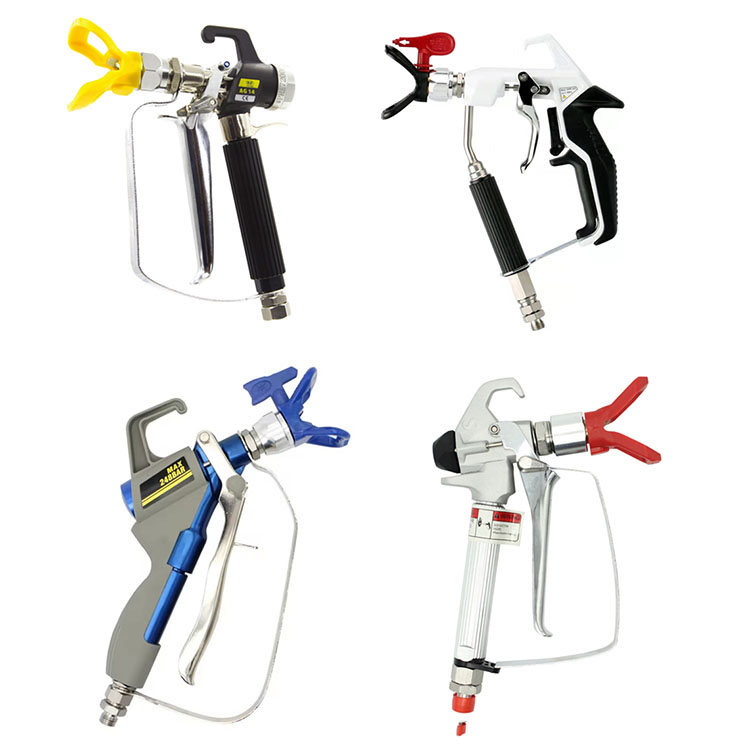 Sanfine Various Types of Putty Spray Guns 5000PSI Airless Paint Spray Gun with Tip Guard and TIP for Airless Paint Sprayer