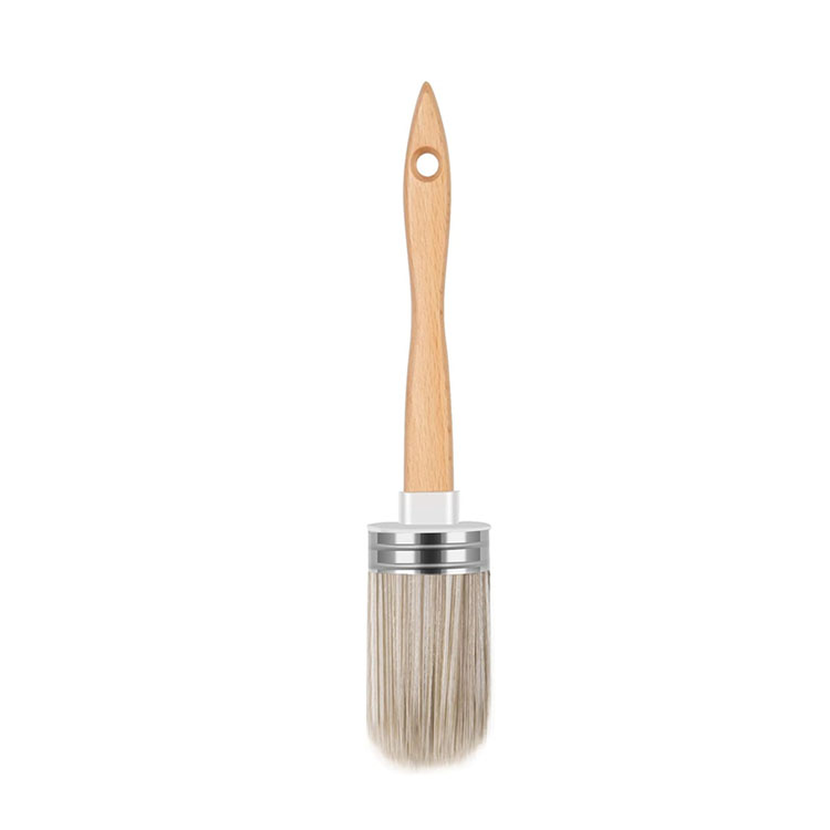 Professional Large Oval Brush Chalk and Milk Painting & Wax Brushes DIY Painting Soft Round Stencils Brush for Furniture