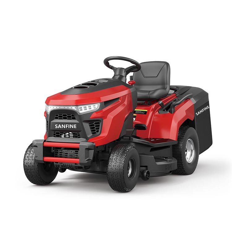 Ride-on Mower Tractor 38'' Cutting Width Self Propelled Lawn Mower 9.2KW 2800RPM 250L Garden Trimmer Tractor for Commercial Use