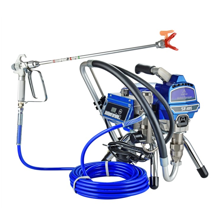 Sanfine Factory Direct SF-695 Lithium Battery Spraying Machine Brushless Mechanic Texture Airless Paint Sprayer for Painter