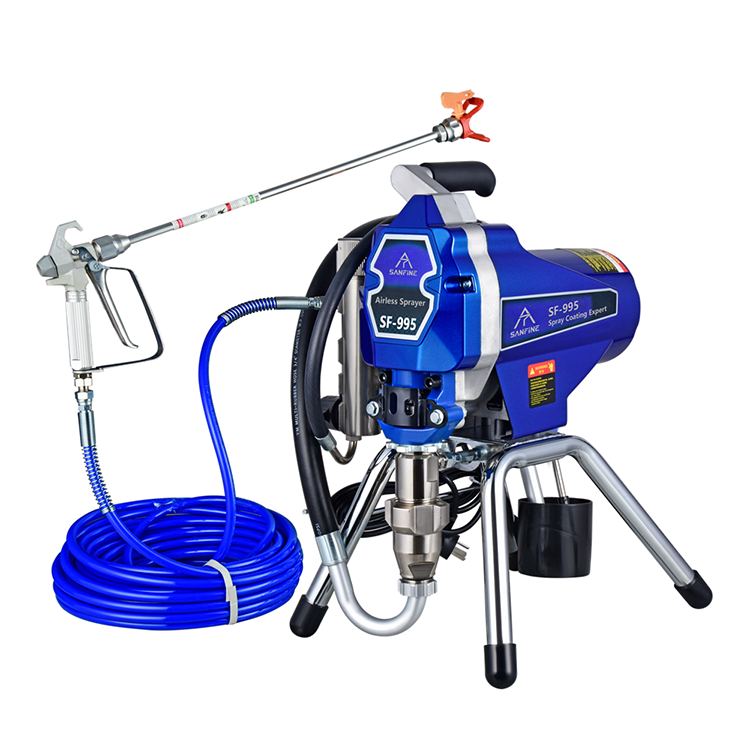 Pro Contractor Putty Plaster Texture Spraying High-pressure Electric Airless Paint Sprayer Plunger Type Spray Gun Machine