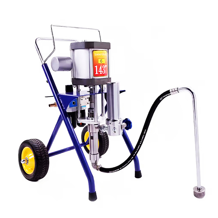 New Arrivals SF-1437 Industrial Grade Pneumatic Airless Sprayer Stainless Steel Ship Spray Gun with 140mm Cylinder Diameter