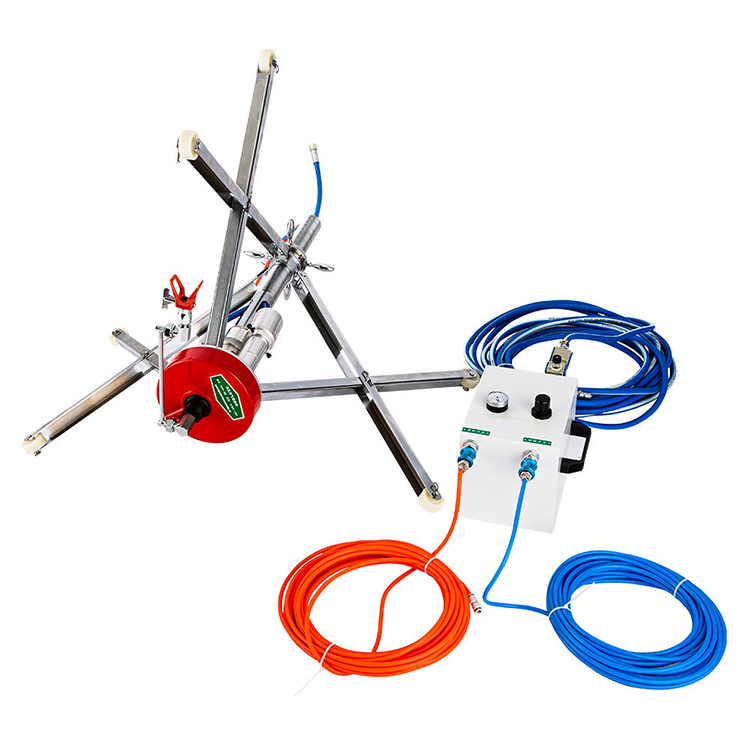 Sanfine Metal Pipeline Sprayer 300-1800mm for Internal Pipe Coating Pneumatic Pump-Fitted Steel Internal Pipe Sprayer