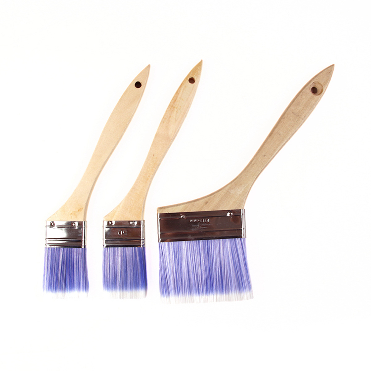 Source Factory Painting Tools Customizable Size Tapered Filament Wooden Handle Angled Brush Boat Paint Brush for Coating & Latex