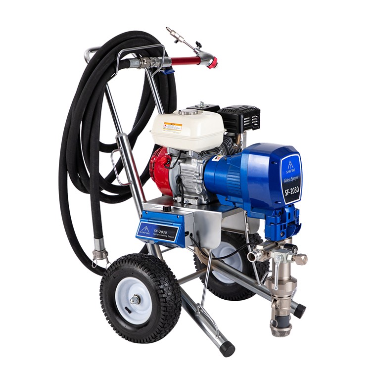 Gasoline Powered High Flow Waterproof Sprayer Fireproof Cement Mortar Spraying Machine with Stable Performance for Building