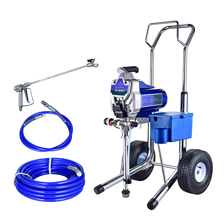 High Quality Industrial / DIY Grade Electric Airless Spray Gun Brushless Motor High Pressure Sprayer Vertical Style for Paint